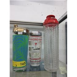 3 Vintage cocktail shakers
