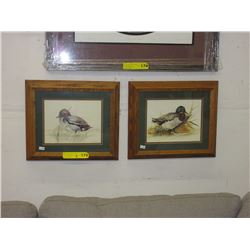Pair of "Joel Kirk" duck prints