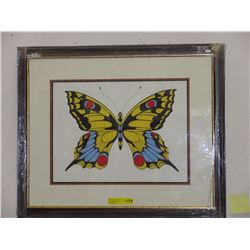 Pencil Signed - Eugene Isaac  butterfly print