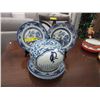 Image 1 : 6 Stoneware plates & lidded jar