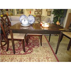 Wood table with pull out ends - used