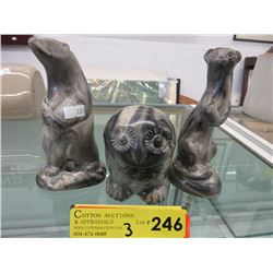 3 "Thorn" figurines