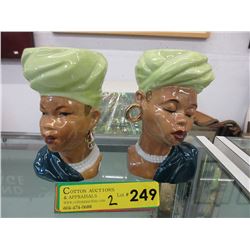 Pair of Japanese glazed ceramic vases