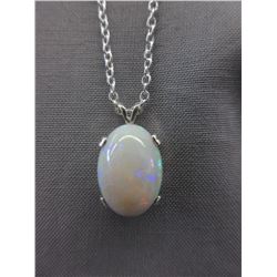 Large 4.52 Carat Opal Solitaire Pendant