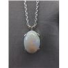 Image 1 : Large 4.52 Carat Opal Solitaire Pendant