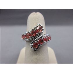 2.40 CTW - Fancy Orange Sapphire Ladies Ring
