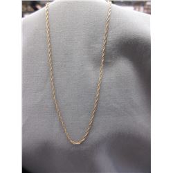 10KT Yellow Gold Ladies Rope Necklace