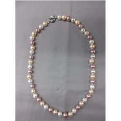 New Hand-Knotted Multi-colour Shell Pearl Necklace