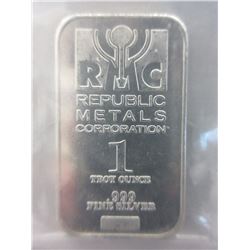 Republic Metals Corporation Silver Investors Bar