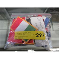 50 New Country Flag & City patches