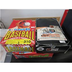 3 Boxes of sports trading cards