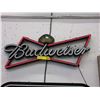 Image 1 : Electric Budweiser sign with adapter