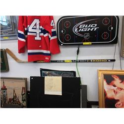 Autographed Mario Lemieux hockey stick