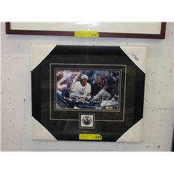 Framed Edmonton Oilers photograph