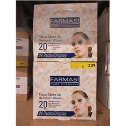 2 Cases of makeup remover wipes