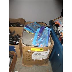 Case of clear plastic plate holder sets