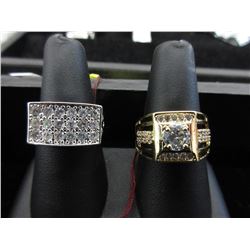 2 New CZ rings - Bold styling