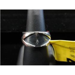 Wide band .925 Silver Navajo ring
