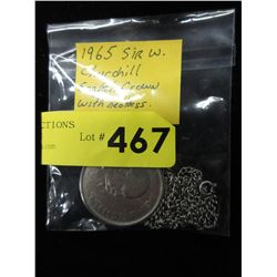 1965 English Crown Coin on chain