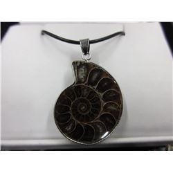 New - Ammonite fossil pendant