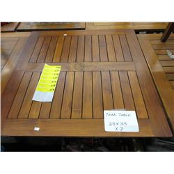 Teak patio table - used