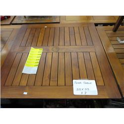 Teak patio table - used
