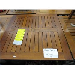 Teak patio table - used