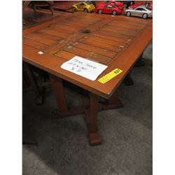Teak patio table - used