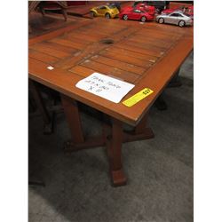 Teak patio table - used