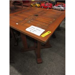 Teak patio table - used