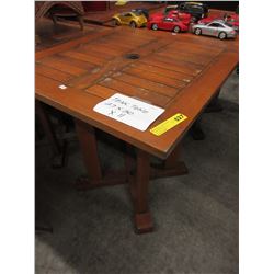 Teak patio table - used