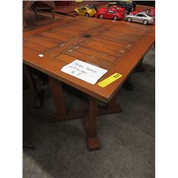 Teak patio table - used