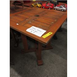 Teak patio table - used