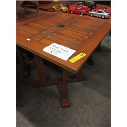 Teak patio table - used