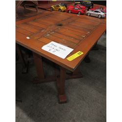 Teak patio table - used