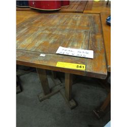 Teak patio table - used - 24" x 30"