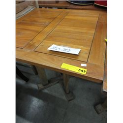 Teak patio table - used