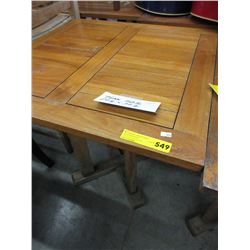 Teak patio table - used