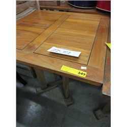 Teak patio table - used
