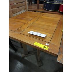 Teak patio table - used