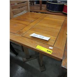 Teak patio table - used
