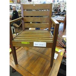 Teak patio chair - used