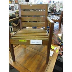 Teak patio chair - used