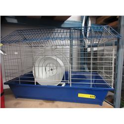 Guinea pig cage with exercise wheel