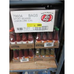 Taco sauce & Jelly Belly Sport Beans.