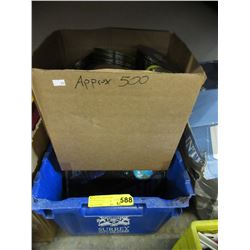 60 Vintage LP records & box of music CDs