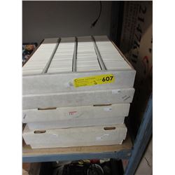 3 Cases of baseball trading cards