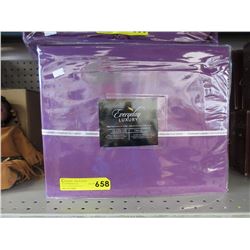 New Queen size microfiber sheet set - purple