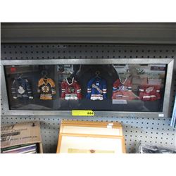 Framed shirt hangers memorabilia
