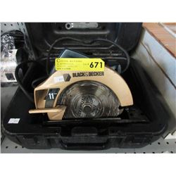 Black & Decker electric circular saw - used